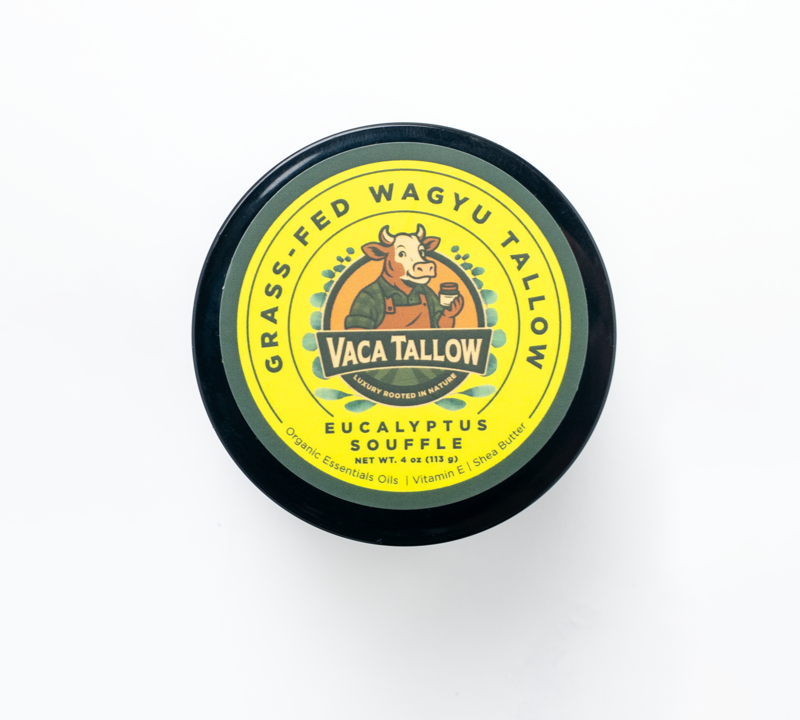 Vaca Tallow Eucalyptus Soufflé – Grass-Fed Wagyu Tallow Moisturizer (4 oz)