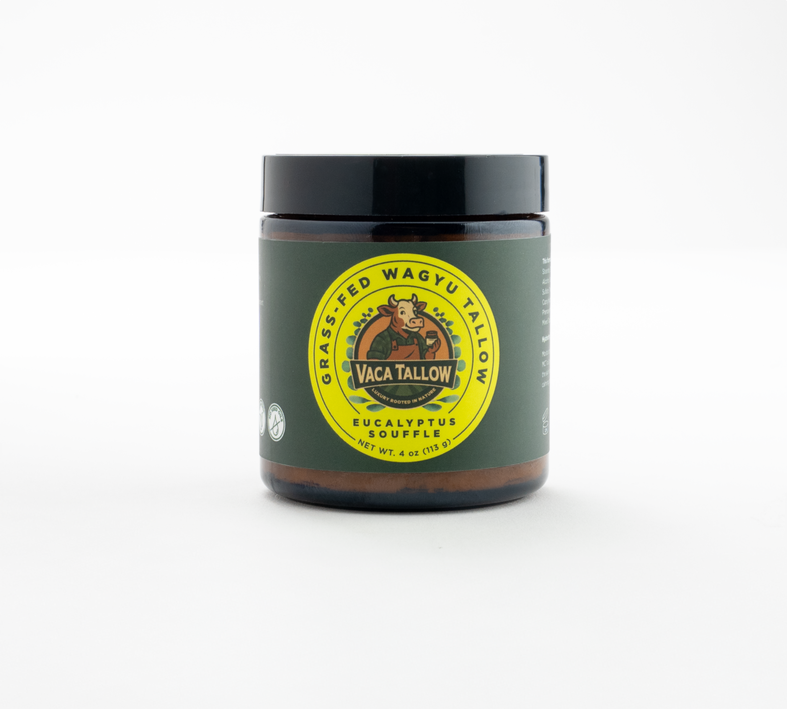 Vaca Tallow Eucalyptus Soufflé – Grass-Fed Wagyu Tallow Moisturizer (4 oz)